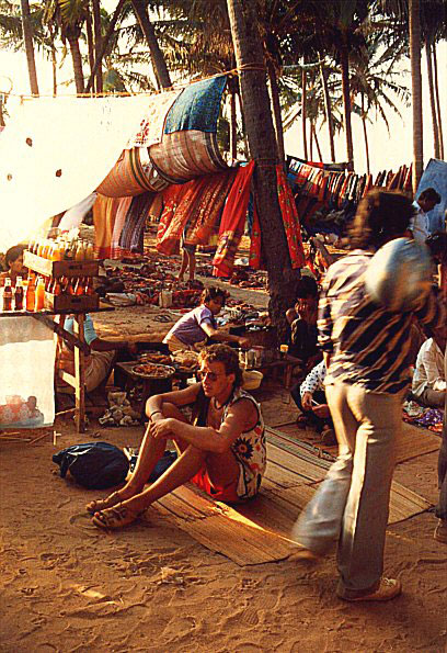 Flohmarkt Anjuna Goa Indien