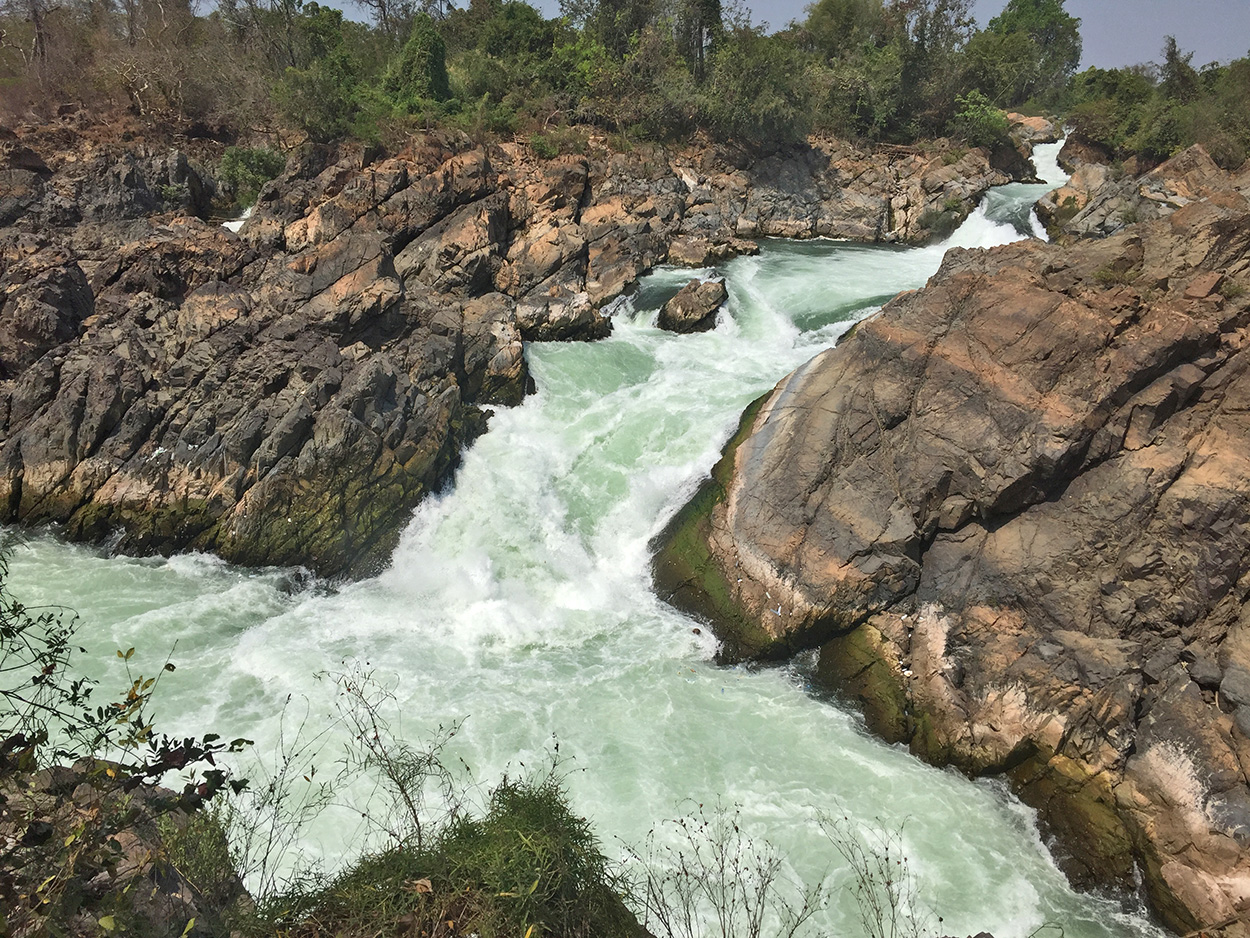 Wasserfälle 4000 Inseln Laos