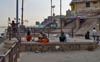 Varanasi Saddhus Indien Benares