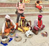 Varanasi Indien Schlangenbeschwörer Benares