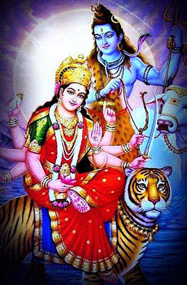 Shiva mit Durga