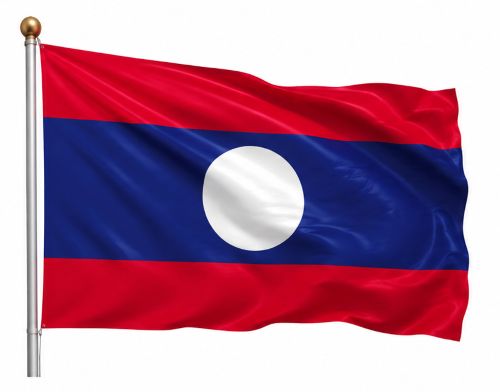 Flagge Laos Asienforever