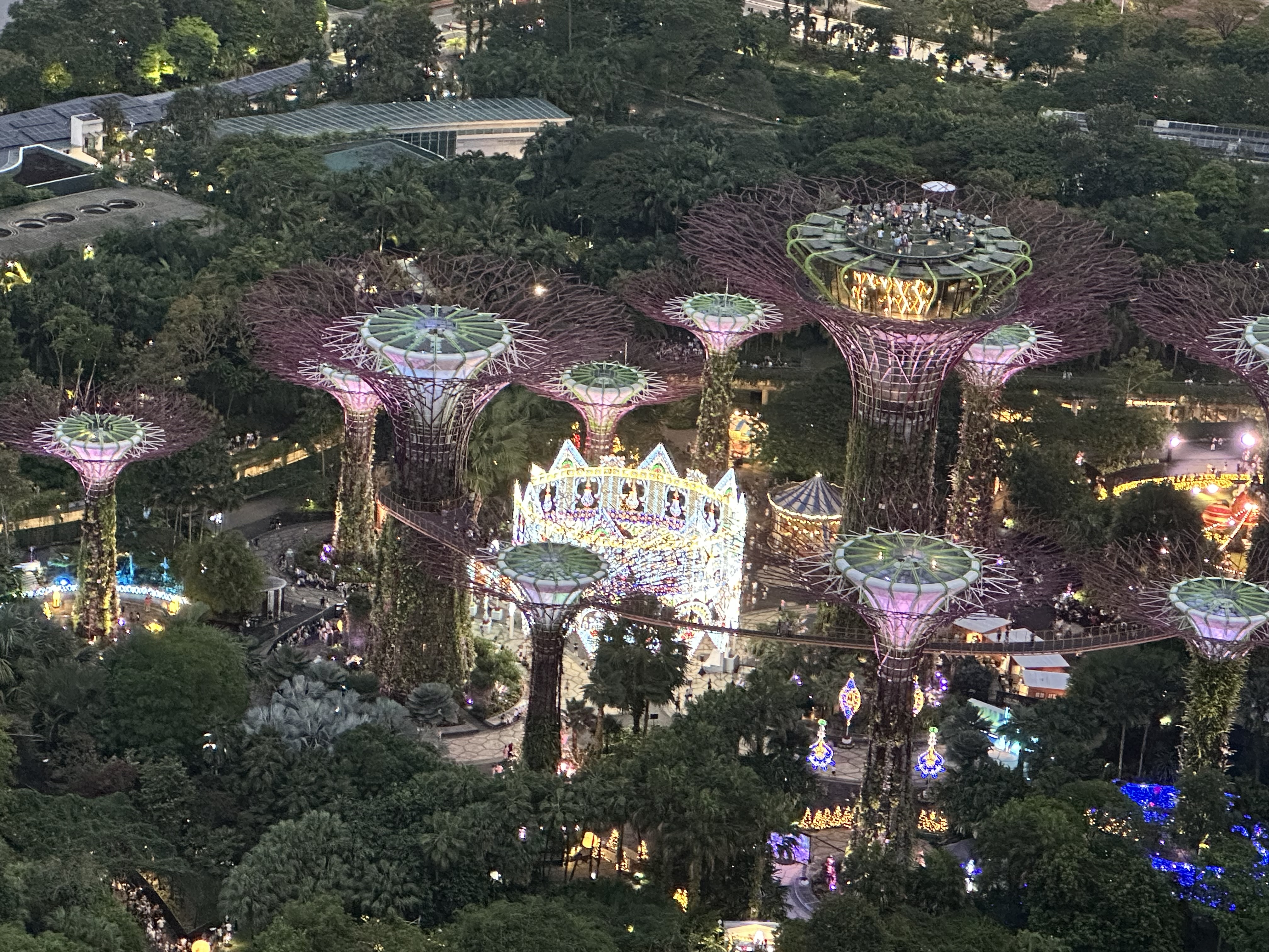 Supertrees Grove der Gardens by the Bay Singapur.