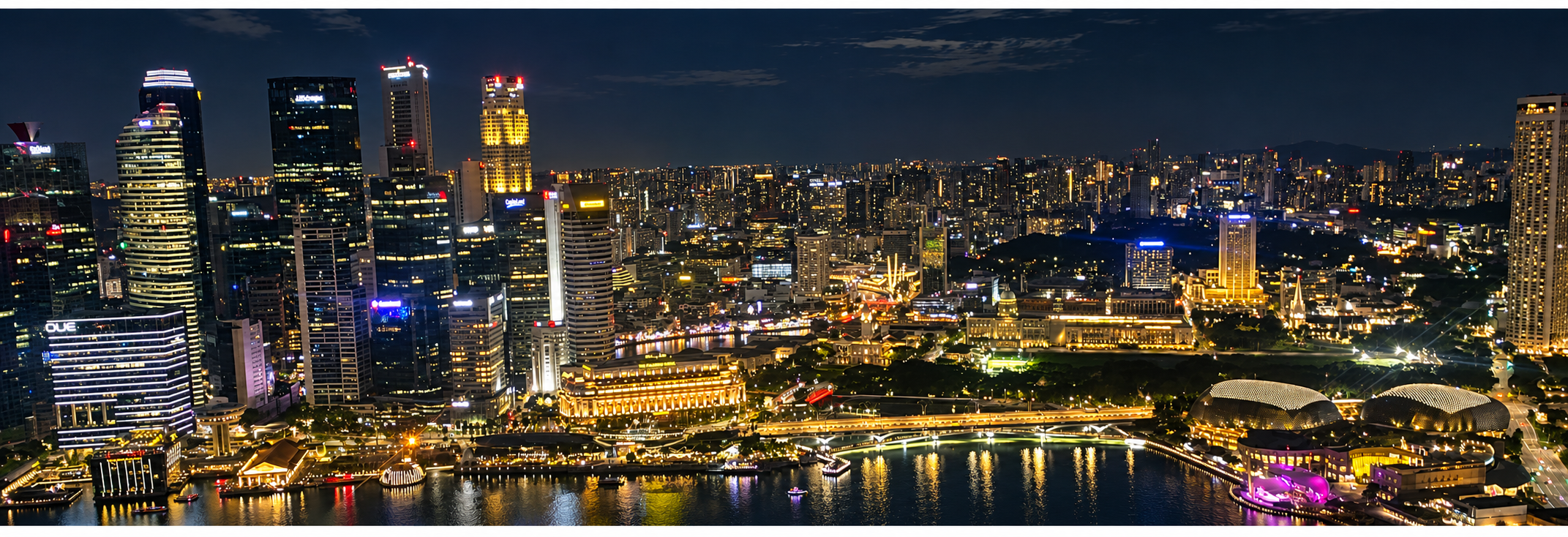 Singapur bei Nacht Asienforever Singapur bei Nacht Asienforever