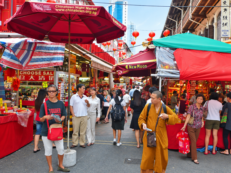 Buddhistischer Mönch Singapur