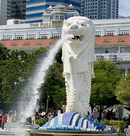 Merlion im Merlion Park in Singapur
