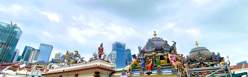 Sri Mariamman Tempelanlage Singapur