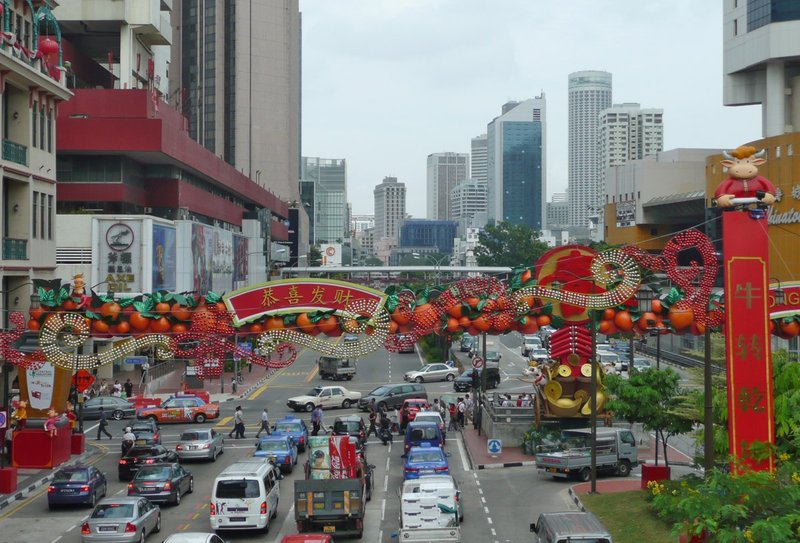 Straßenverkehr in Singapur