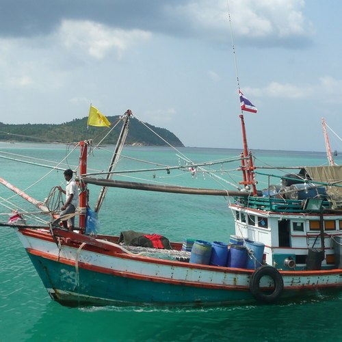 Fischerboot auf Koh Phangan