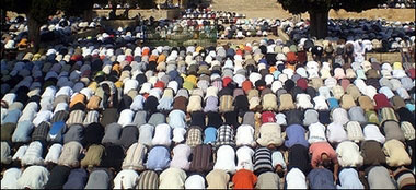 Moslems beim Beten